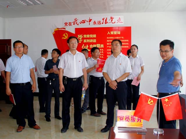 梁山县委常委、组织部部长王建一行莅临优发国际机械调研